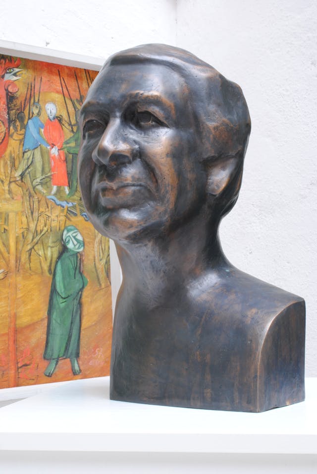 Porträt Erich Schickling, Bronzebüste vom Bildhauer TOROS